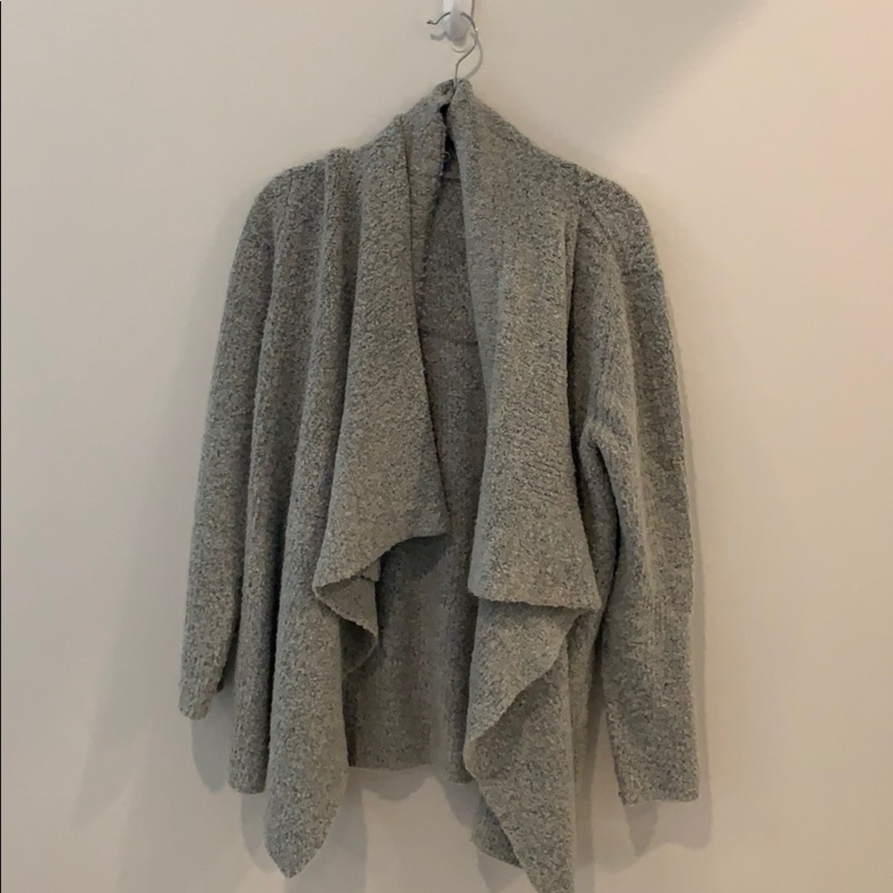 Grey Slouchy open front  Sweater